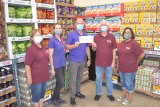 Left to right: Lemoore Christian Aid's Karen Christensen, Grocery Outlet's Karin and David McKinney, Nick Francu (LCA) and Grocery Outlet's Mary Jones.